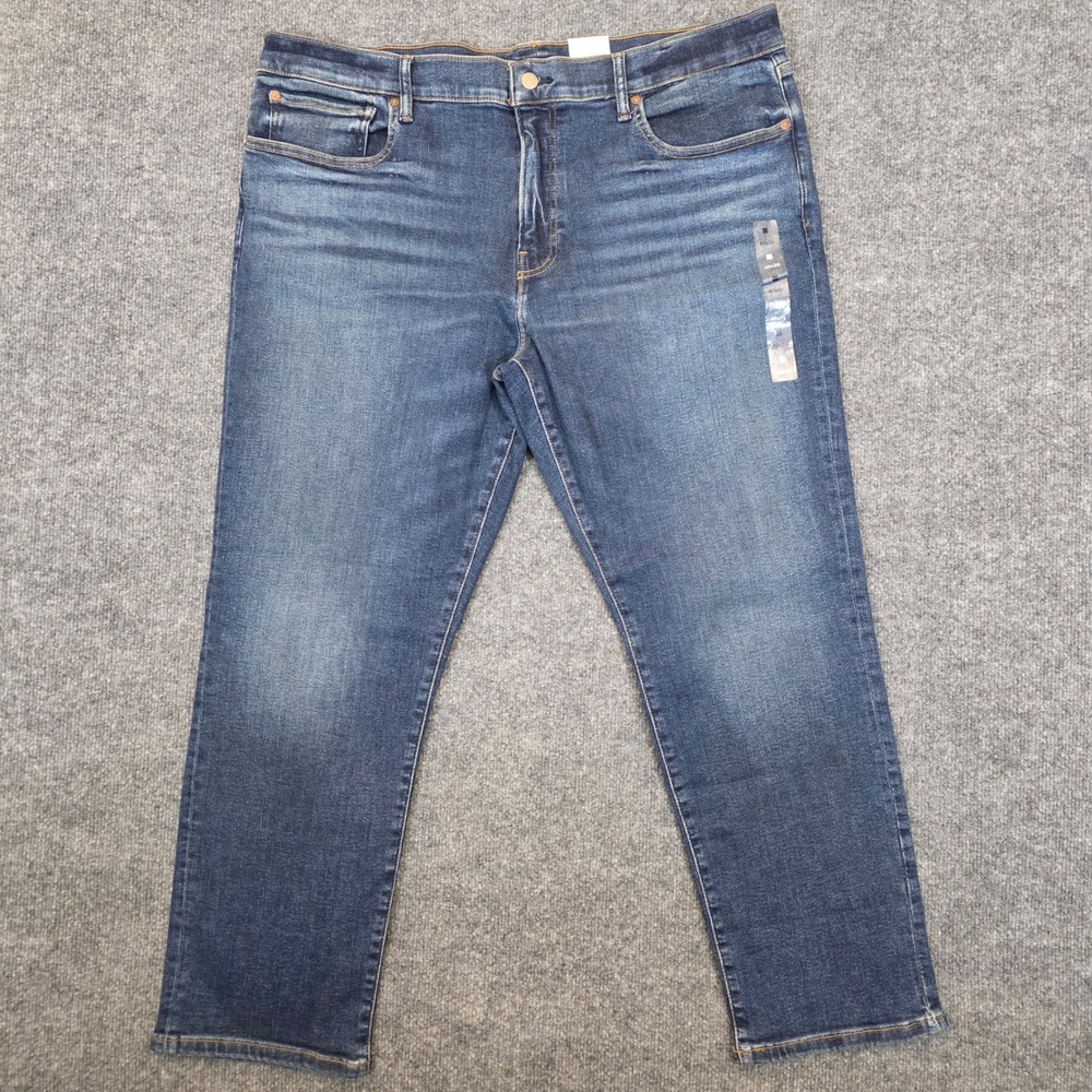 Lucky Brand 223 Jeans Mens 42x30 Blue Denim Dark Wash Straight Leg Stretch NWT